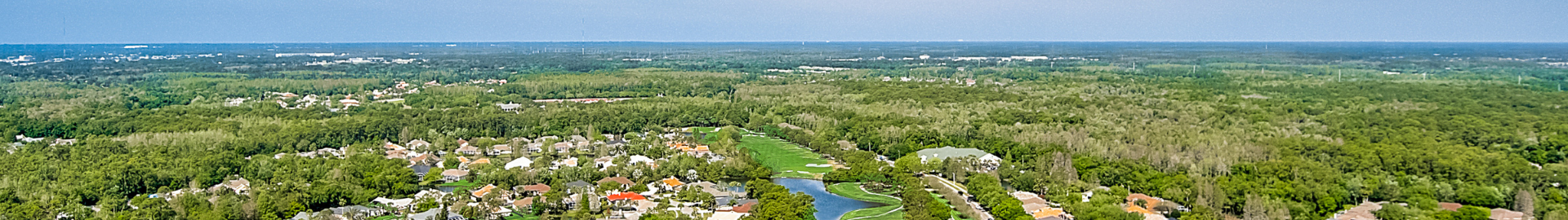 Modern Westchase homes with manicured lawns and driveways in Tampa