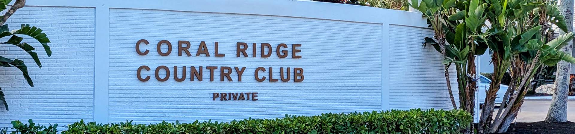 Coral Ridge Country Club Estates near the Intracoastal Waterway and beach