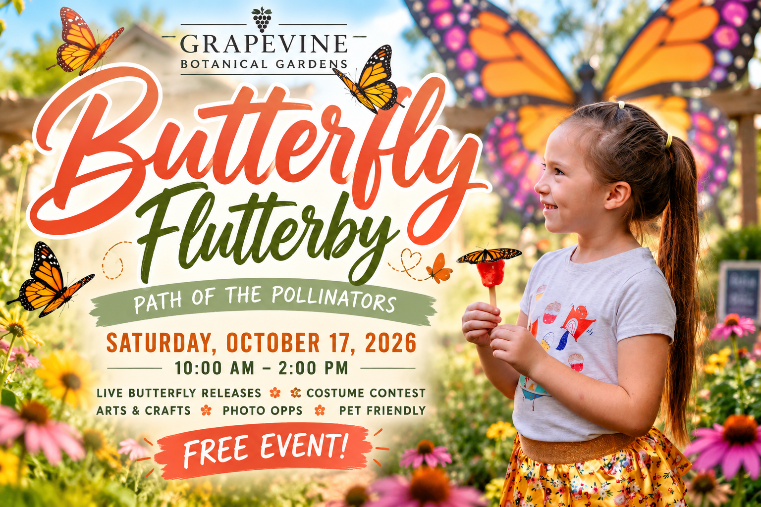Butterfly Flutterby in Grapevine