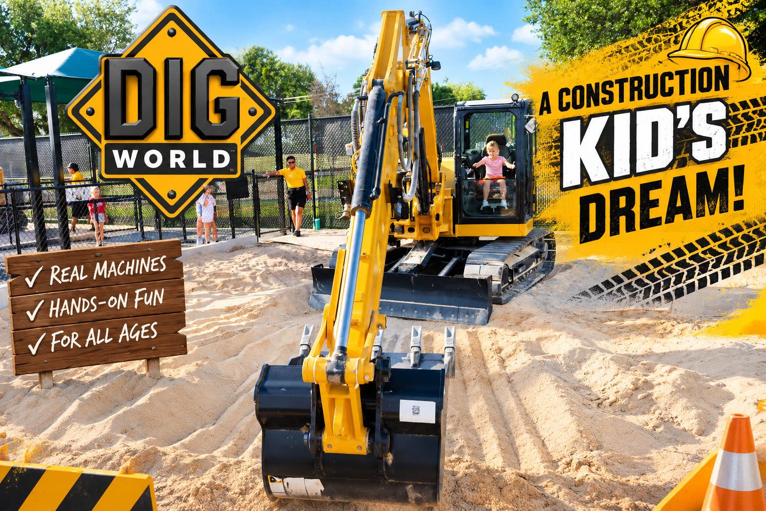 DIG World construction park in Grapevine