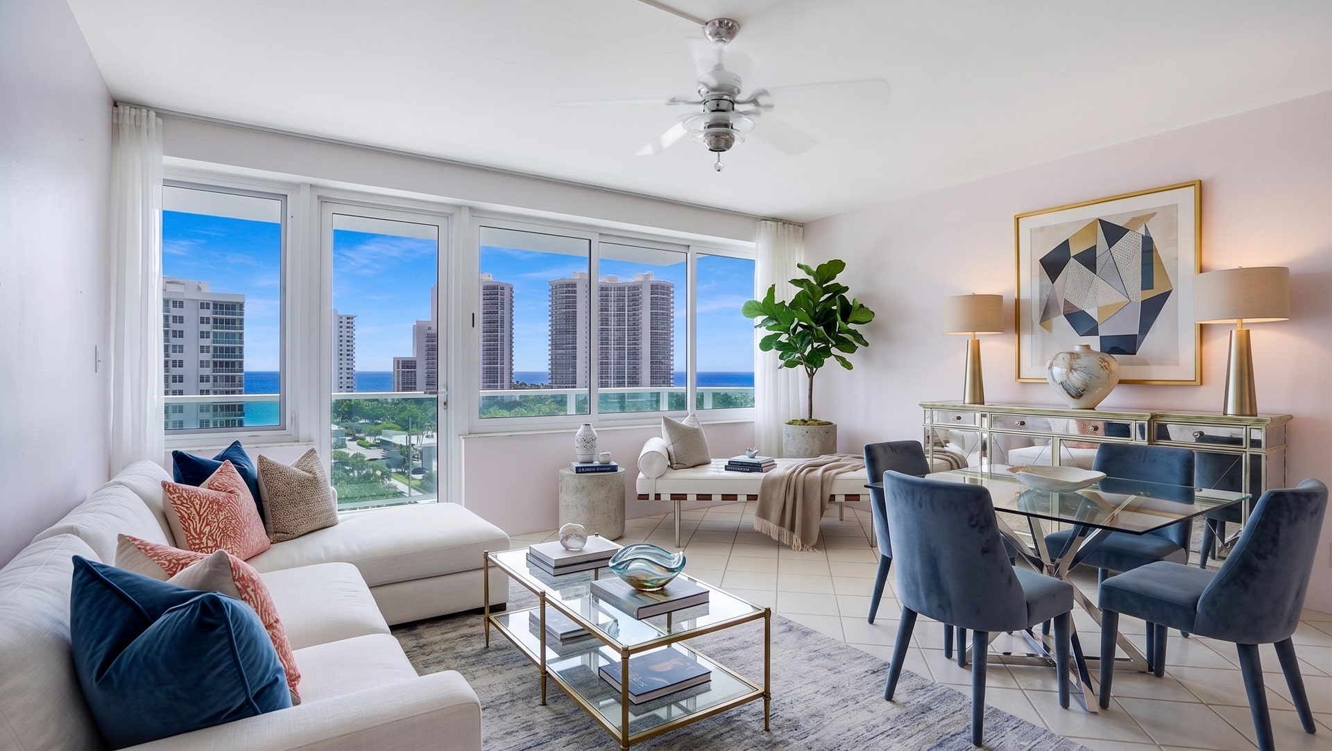 Coral Ridge Towers Original Living Room with Ocean Views property photo of Coral Ridge Towers Original Living Room with Ocean Views