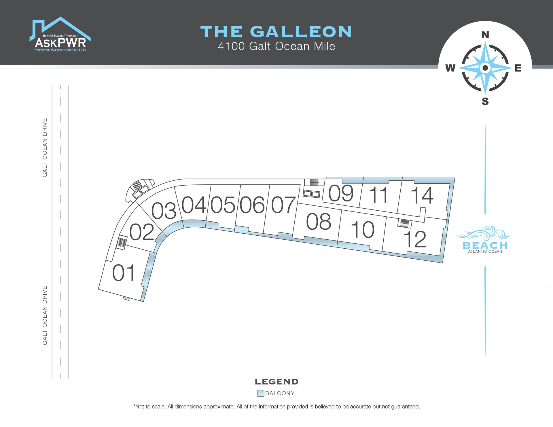 The Galleon, 4100 Galt Ocean Dr, Building Floor Plans