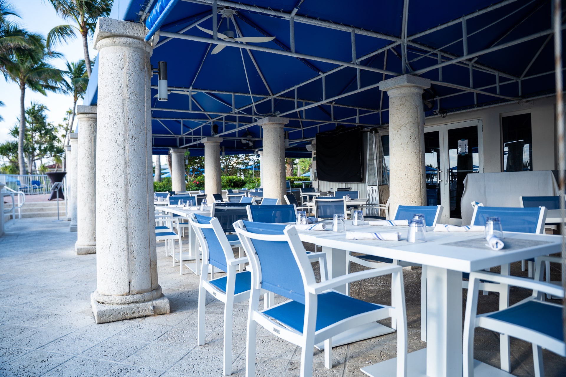 Poolside Lounging near L'Hermitage Café