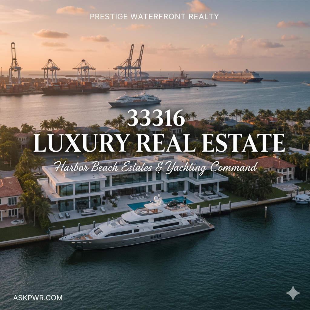 33316 Luxury Real Estate Harbor Beach Estates &amp; Yachting Command | Prestige Waterfront Realty
