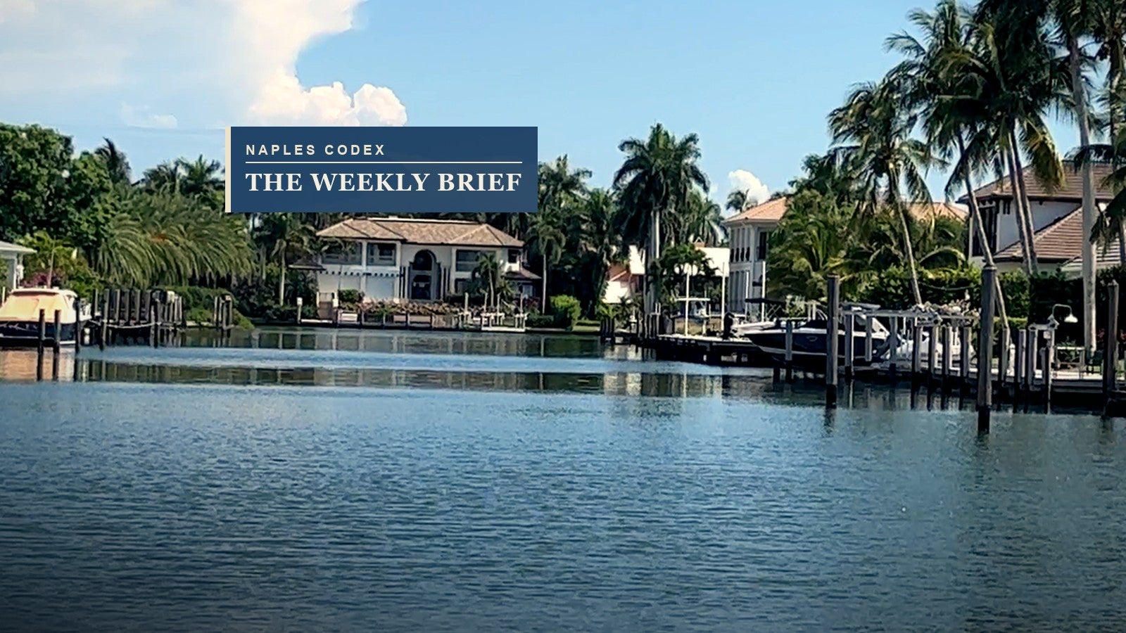 Naples Codex Weekly Brief, Naples waterfront homes