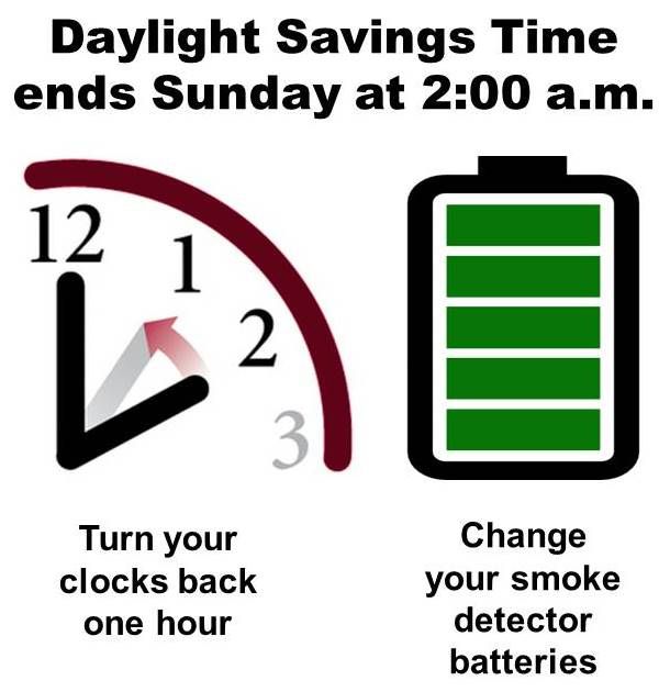 Daylight Savings Time Ends