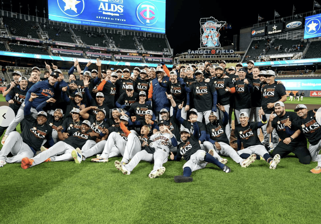 Houston Astros 2021 American League Champions 2022 ALCS Signatures