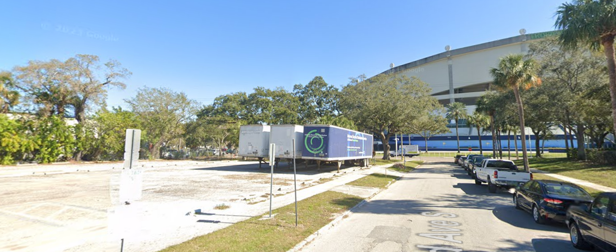 The parking lot site at 1659 3rd Ave. S., St. Petersburg. GoogleMaps.