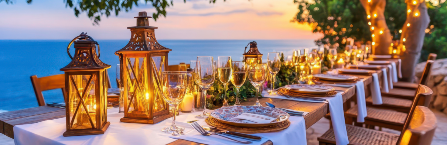 Elegant Outdoor Dining Table 