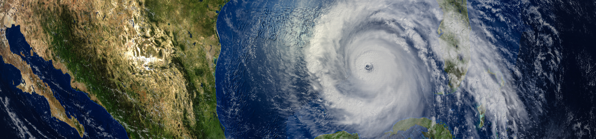 hurricane over ocean