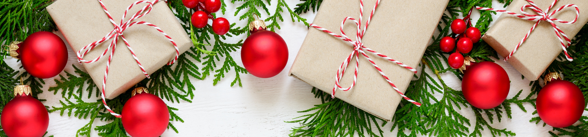 christmas lights and boxes