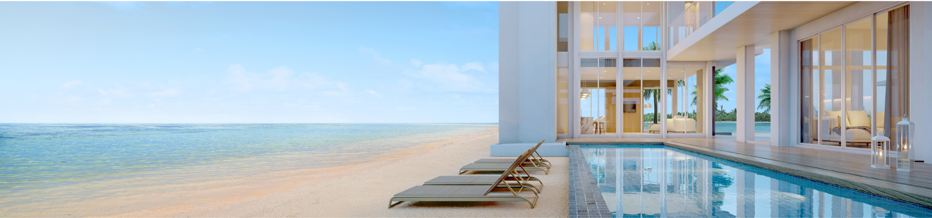 luxury home on beach