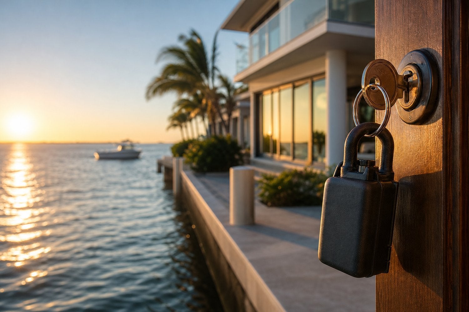 Waterfront home in St. Pete Beach, Florida, overlooking the water.