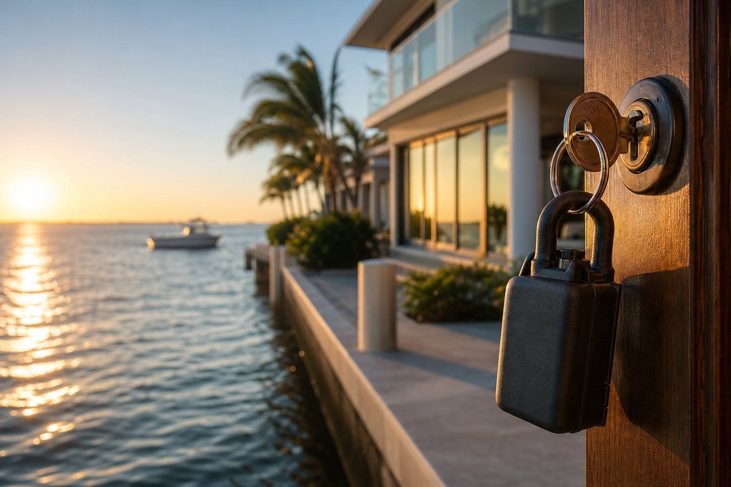 Waterfront home in St. Pete Beach, Florida, overlooking the water.