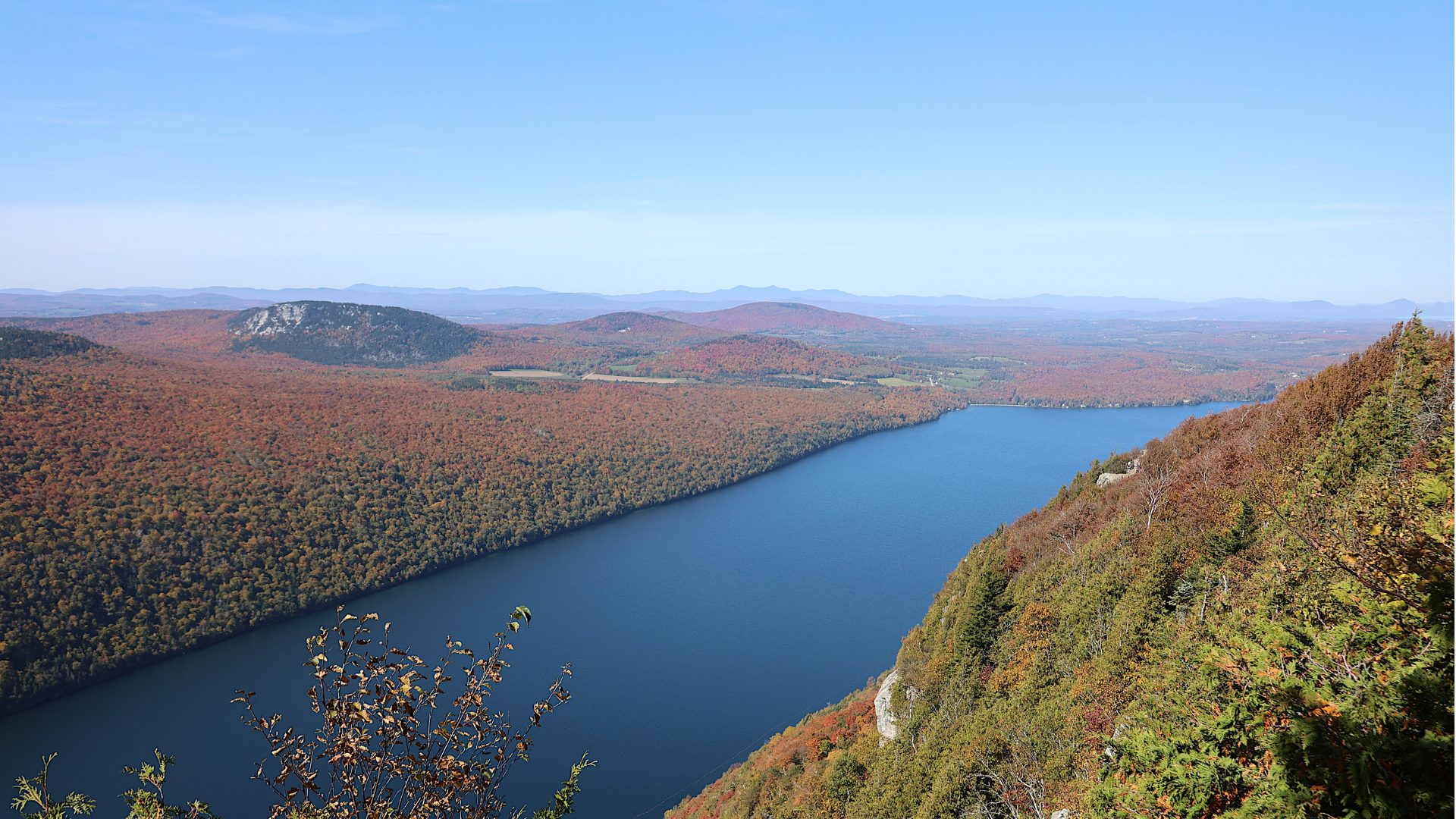 Aerial view of Lake Willoughby