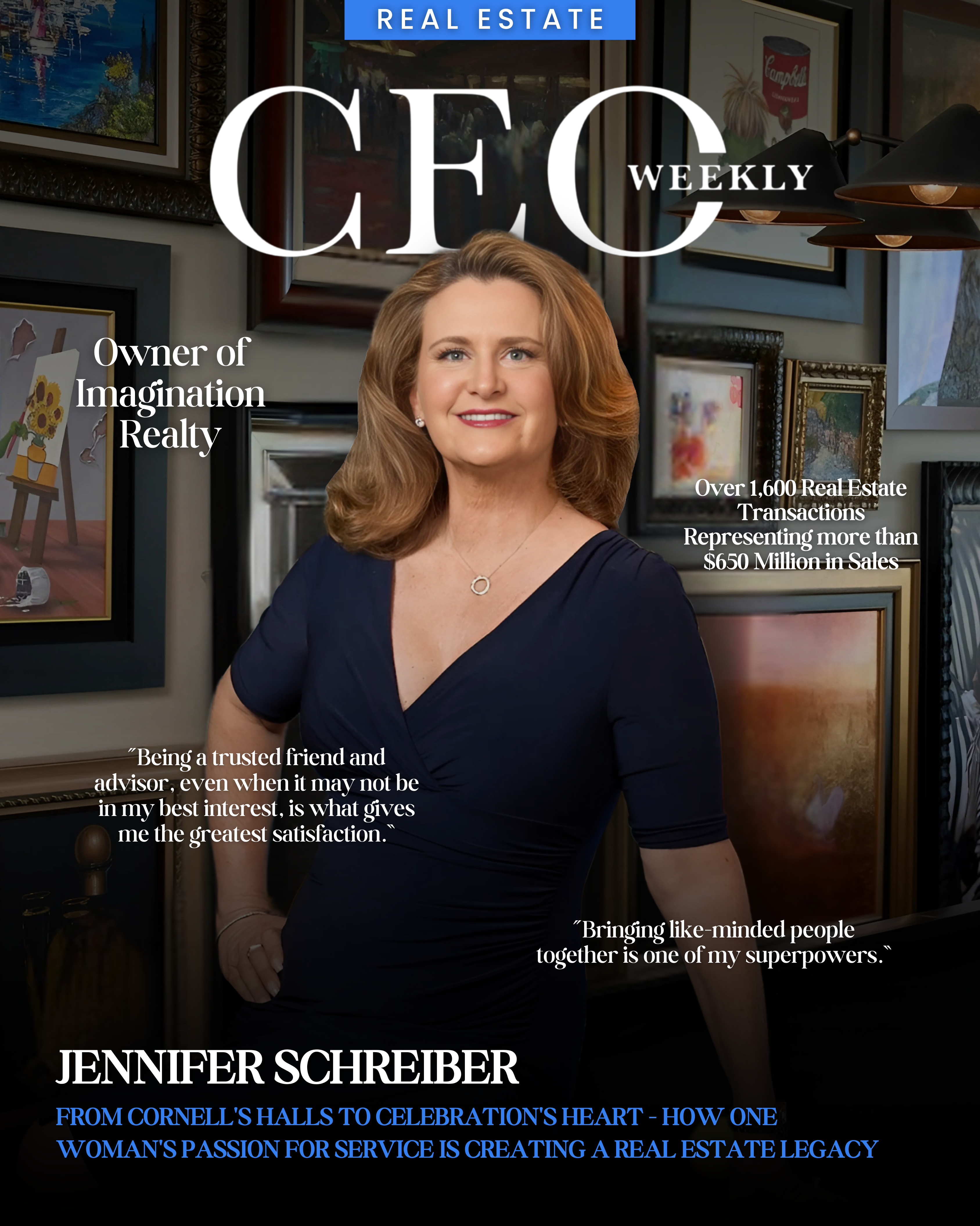 Jennifer Schreiber CEO Weekly Top Executive Feature Badge
