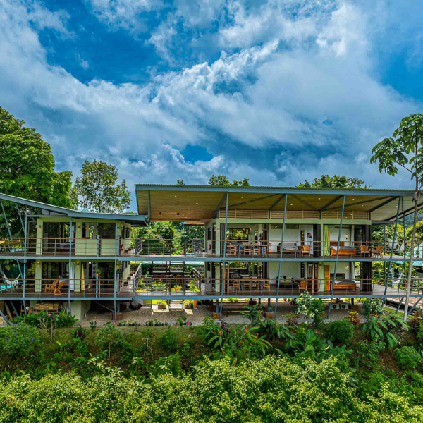 Contemporary steel-and-glass eco-lodge in Drake Bay, Costa Rica