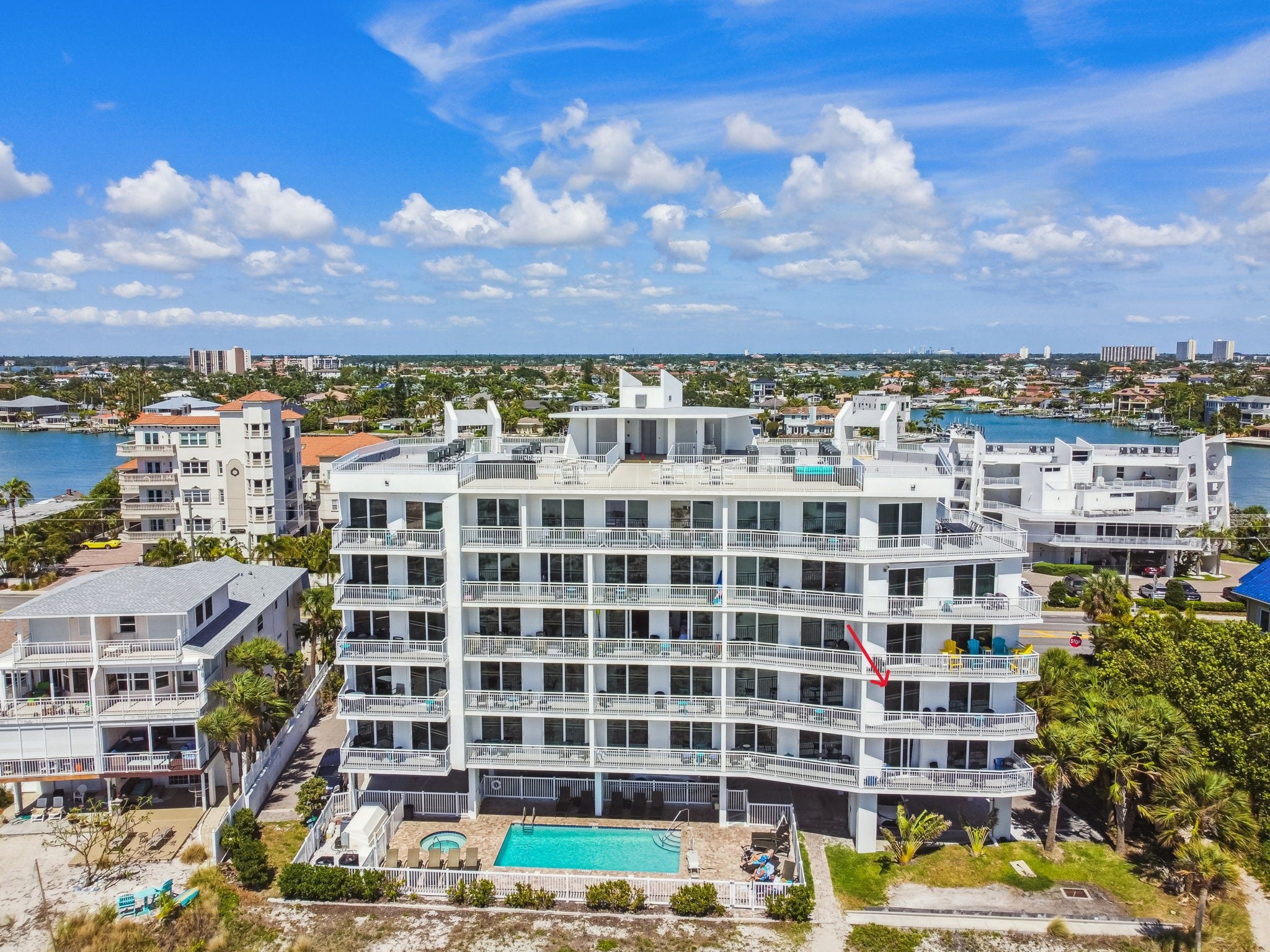 Oceana waterfront condominiums in Treasure Island, Florida