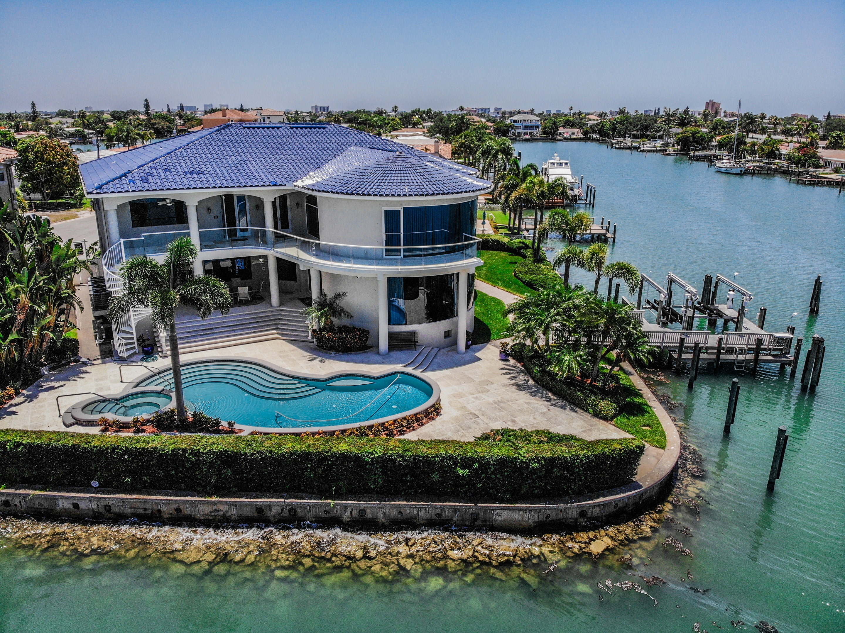 Treasure Island waterfront home with dock and boating access